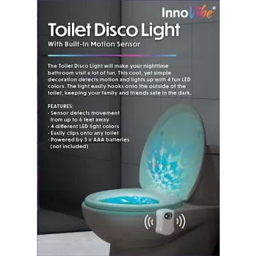 InnoVibe Toilet Disco Light - Fun Bathroom Accessory