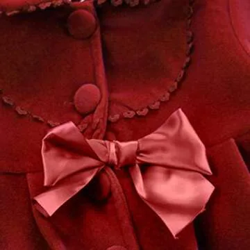 Girls Bowknot Cloak Winter Coat for Ages 2-8 Years