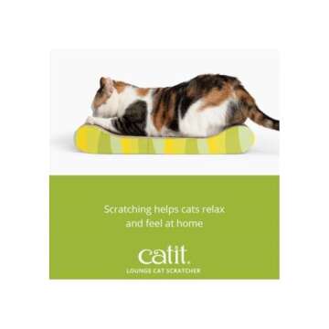 Catit Style Scratcher with Catnip - Jungle-Stripe Lounge