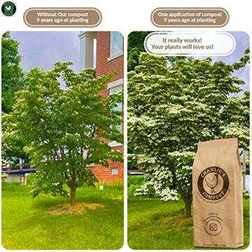 Charlie's Compost - Odor Free Organic Fertilizer for Home Gardens, Raised Beds, Containers, Seed Starting Mix, Natural Soil Amendment with Biochar 10lb