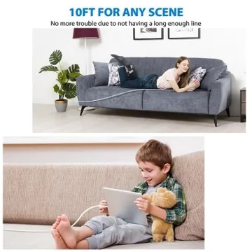 25W iPhone Charger with 10FT Cables 2-Pack