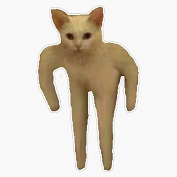 Cat Meme Waterproof Vinyl Sticker for Laptops and More