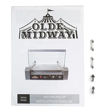Olde Midway Electric 30 Hot Dog Grill with Cover