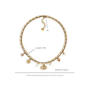 18k Gold Lucky Charm Pendant Necklace for Women