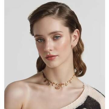 18k Gold Lucky Charm Pendant Necklace for Women