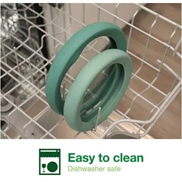 Food Huggers Silicone Glass Lids Plastic-Free Replacement