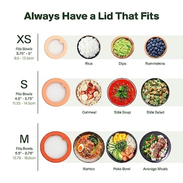 Food Huggers Silicone Glass Lids Plastic-Free Replacement