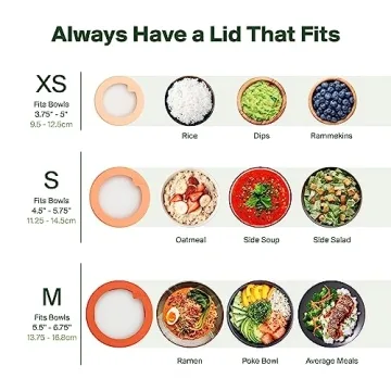 Food Huggers Silicone Glass Lids Plastic-Free Replacement