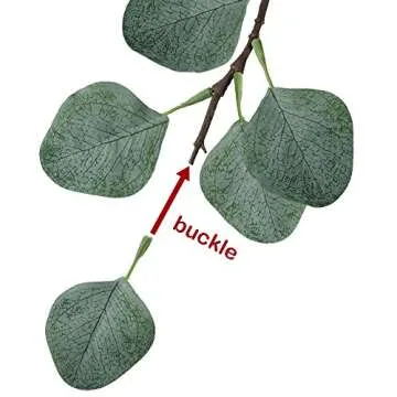 Winlyn Pack of 4 Artificial Silver Dollar Eucalyptus Leaves Spray Greenery Stems in Grey Green 25.5" Tall for Floral Arrangement Holiday Greens