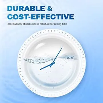 Vacplus Moisture Absorbers 6 Pack, 10.5 Oz Portable Humidity Absorber Boxes for Your Bathroom, Closet & Car, Dehumidifier with Fragrance Free, Navy Blue