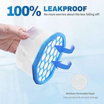 Vacplus Moisture Absorbers 6 Pack, 10.5 Oz Portable Humidity Absorber Boxes for Your Bathroom, Closet & Car, Dehumidifier with Fragrance Free, Navy Blue