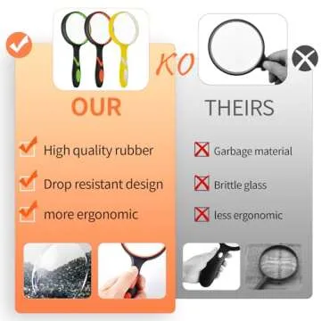 SHENGQIDZ 2 Pack Magnifying Glass - Clarity & Comfort