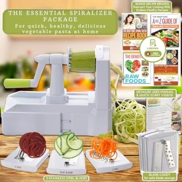 Brieftons 5-Blade Vegetable Spiralizer for Healthy Cooking