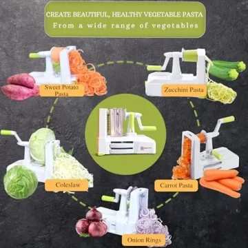 Brieftons 5-Blade Vegetable Spiralizer for Healthy Cooking