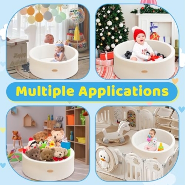 HARBOLLE Baby Ball Pit Soft Indoor Outdoor Playpen