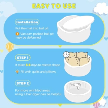 HARBOLLE Baby Ball Pit Soft Indoor Outdoor Playpen