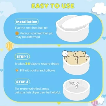 HARBOLLE Baby Ball Pit Soft Indoor Outdoor Playpen