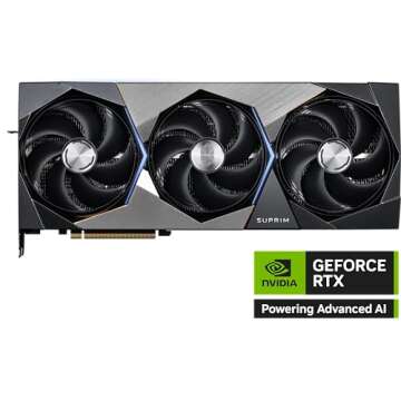 MSI Gaming RTX 5080 16G SUPRIM SOC Graphics Card (16GB GDDR7, 256-bit, Extreme Performance: 2760 MHz...