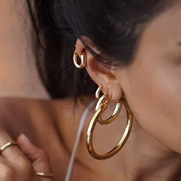 BYCHARI Baby Sade Hoops - Everyday Stylish Earrings
