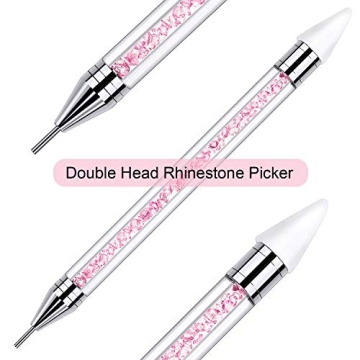 Tatuo 2-Piece Rhinestone Picker for Nail Art and Crafts