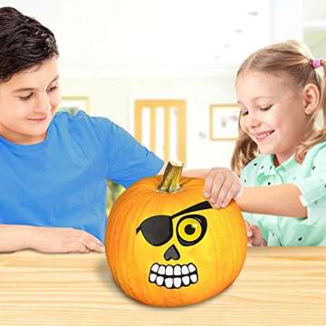 ArtCreativity Halloween Pumpkin Decorating Stickers for Kids