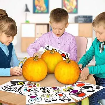 ArtCreativity Halloween Pumpkin Decorating Stickers for Kids