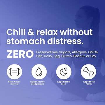 UpNourish Magnesium Glycinate Chelate 500mg Capsules - Highly Absorbable Chelated Magnesium - Pure M...