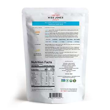 Miss Jones Baking Organic Yellow Cake and Cupcake Mix, Non-GMO, Vegan-Friendly, Moist and Fluffy: Va...