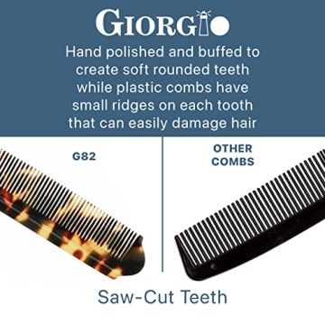 Giorgio G82 Folding Pocket Comb for Men, Stylish Effortless Grooming