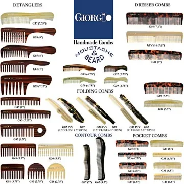Giorgio G82 Folding Pocket Comb for Men, Stylish Effortless Grooming