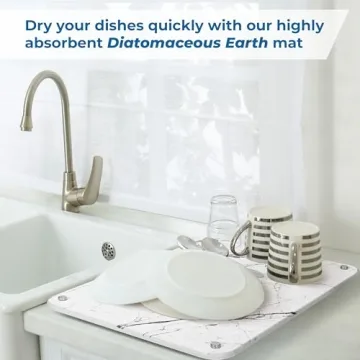 Stone Drying Mat for Kitchen - Quick Dry & Stylish