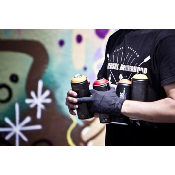 Montana BLACK Power Red Spray Paint - 400ml Matte Finish