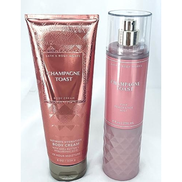 Champagne Toast Body Cream and Mist Set for Gifting