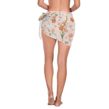 Lavender Daisy Women's Sarong Wrap - Beach Cover-Up