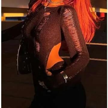 ROAONOCOMO Long Sleeve Backless Mini Dress