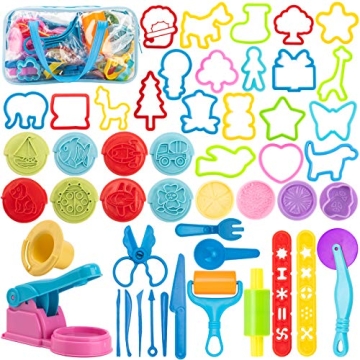 46Pcs Dough Tools Set - Fun for Kids Creativity and Play