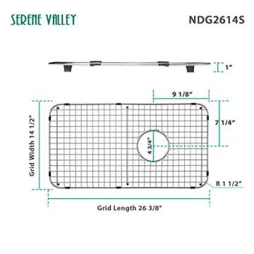 Serene Valley 26-3/8" Sink Bottom Grid - Durable & Stylish