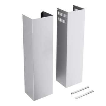 Retractable Wall Mount Range Hood - Adjustable Stainless Steel Ventilation