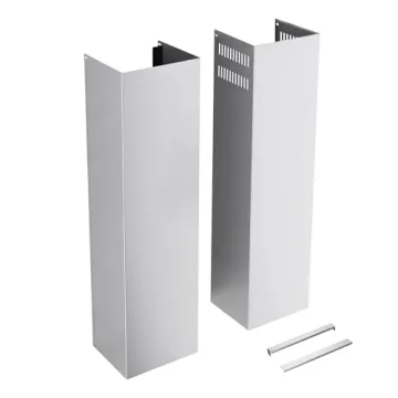 Retractable Wall Mount Range Hood - Adjustable Stainless Steel Ventilation