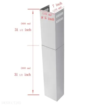 Adjustable Stainless Steel Wall Mount Range Hood