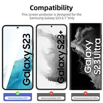 NEW'C Samsung Galaxy S23 Screen Protector - 3 Pack