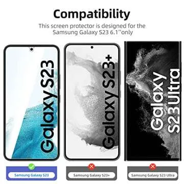 NEW'C Samsung Galaxy S23 Screen Protector - 3 Pack