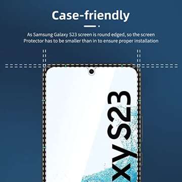 NEW'C Samsung Galaxy S23 Screen Protector - 3 Pack
