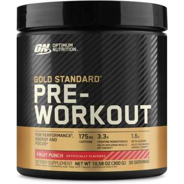 OPTIMUM NUTRITION Gold Standard Pre-Workout - Fruit Punch, 30 Servings