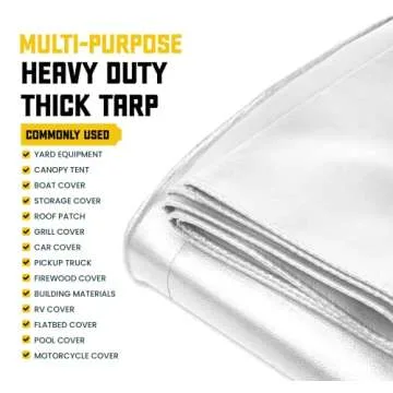 Core Tarps 20 Mil Heavy Duty Waterproof Tarp Cover