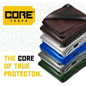Core Tarps 20 Mil Heavy Duty Waterproof Tarp Cover