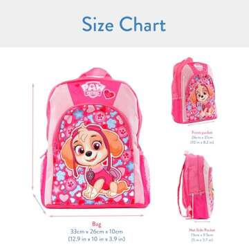 Paw Patrol Skye Backpack | Backpacks for Girls | Kids School Bags
