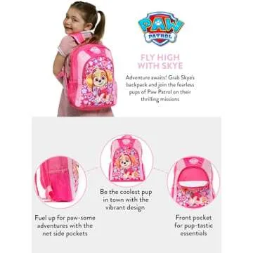 Paw Patrol Skye Backpack | Backpacks for Girls | Kids School Bags