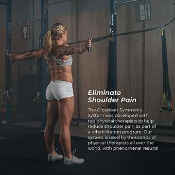 Crossover Symmetry Medium 10 lbs Resistance Bands - Ideal for Physical Rehab & Arm Care!