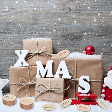 Boao 100 Unfinished Wood Discs for Crafting and DIY